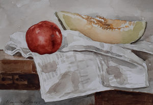 Tekeningen en schilderijen van fruit