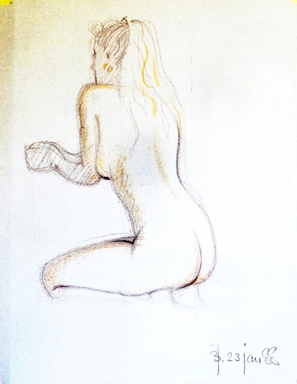 Vrouw met paardenstaart