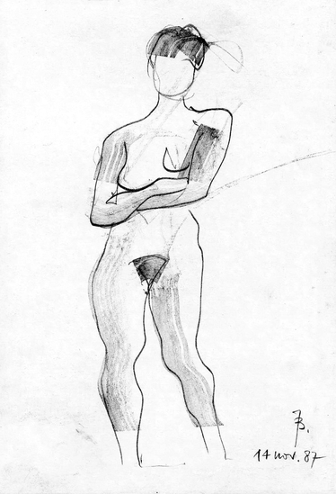 Vrouw met gekruiste armen