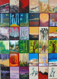  150-200  Small works project. Men and nature.
As Paul Citroen once said: the canvas tells you what you need to do.