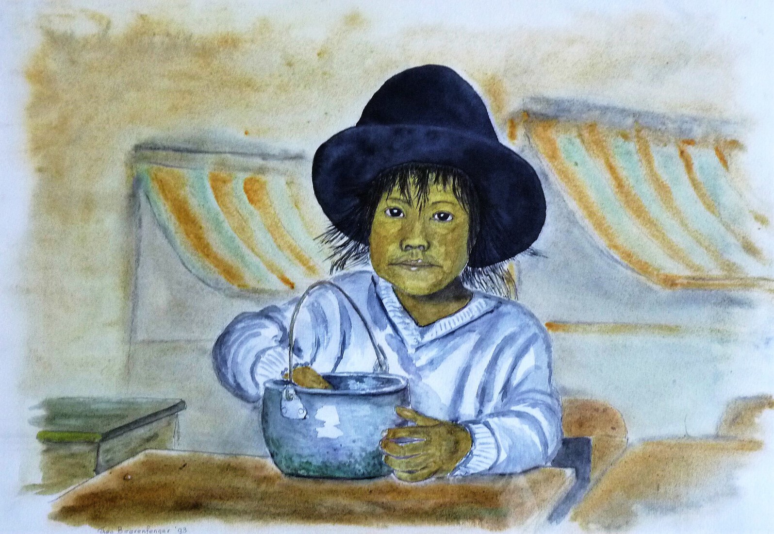 Ecuadoraanse jongen. 