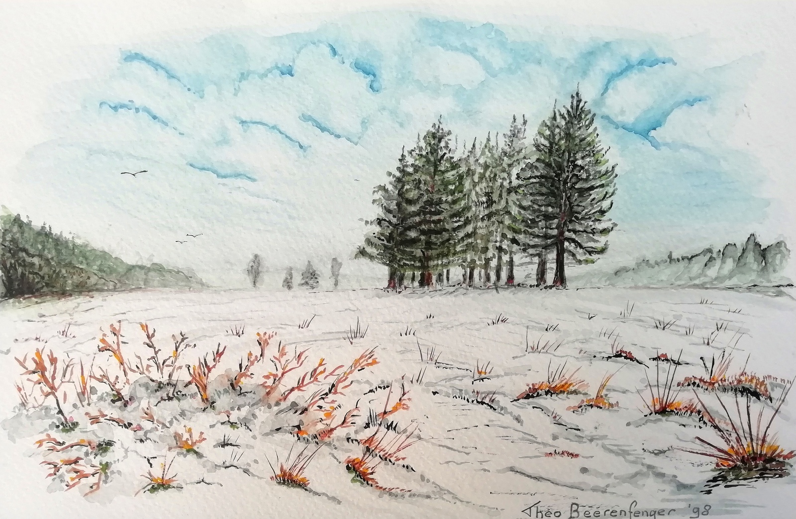 Winterlandschapje, tussen Leidschendam en Wassenaar in