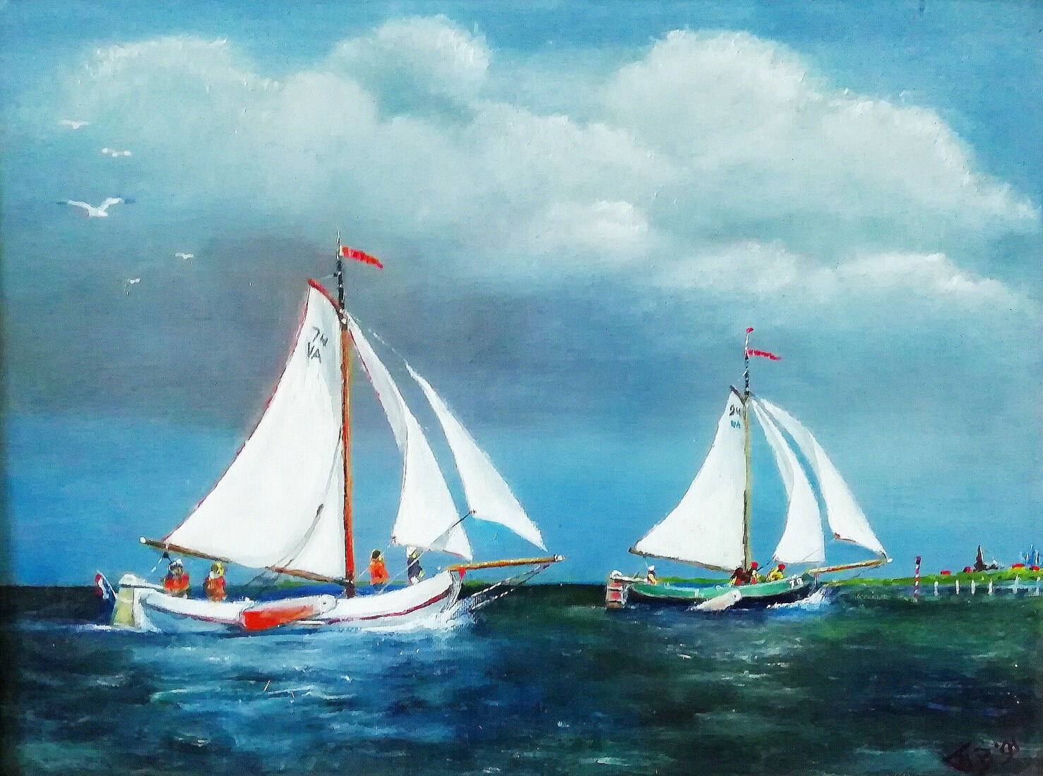 Varend op het IJsselmeer