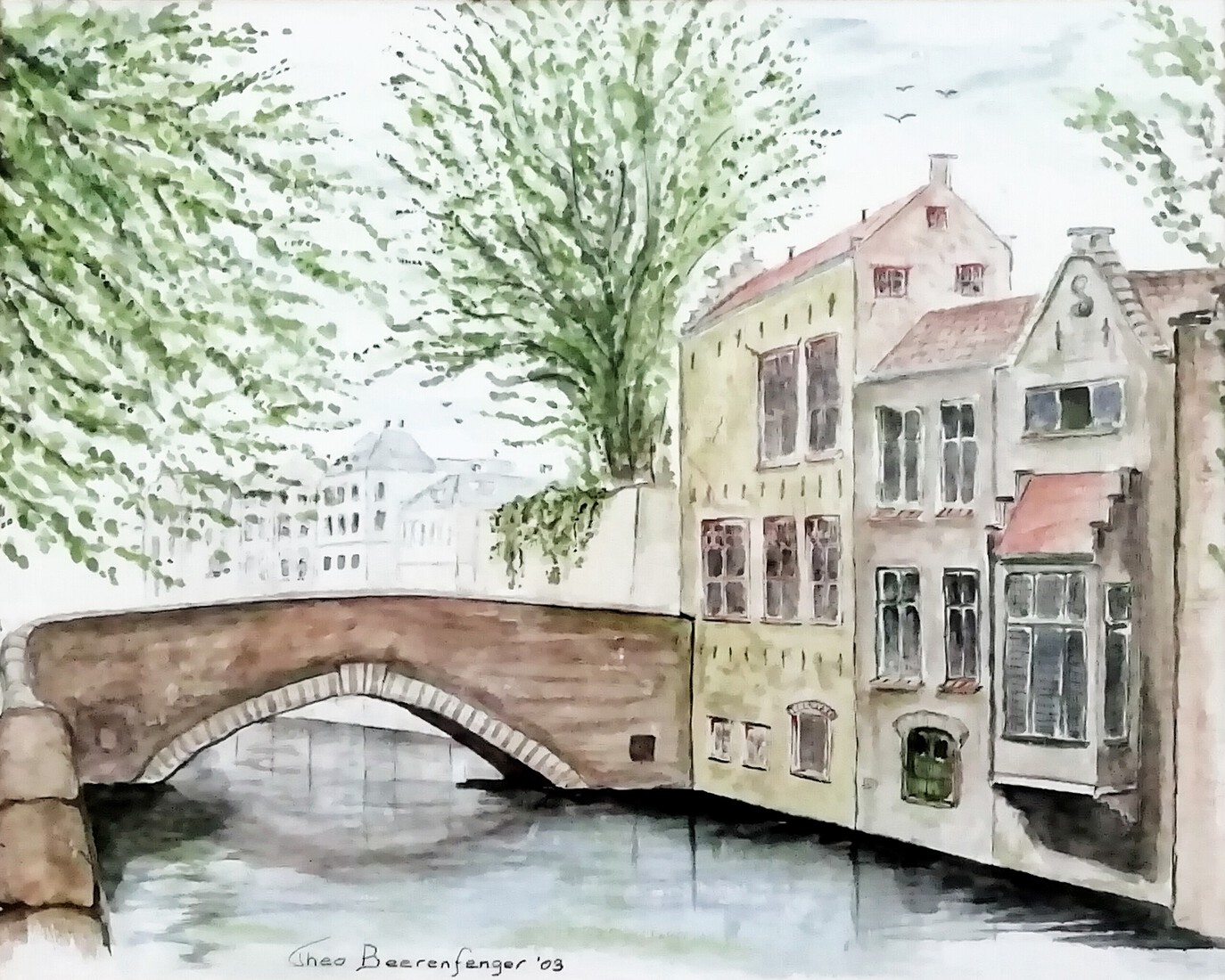 Brug in onbekende stad.