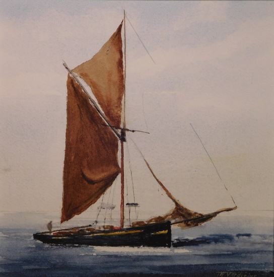 engels visserschip van de Theemsmond