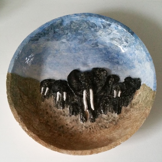 Bord-kudde olifanten