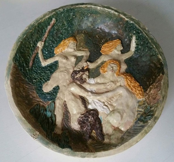 Bord-bronnimfen en sater