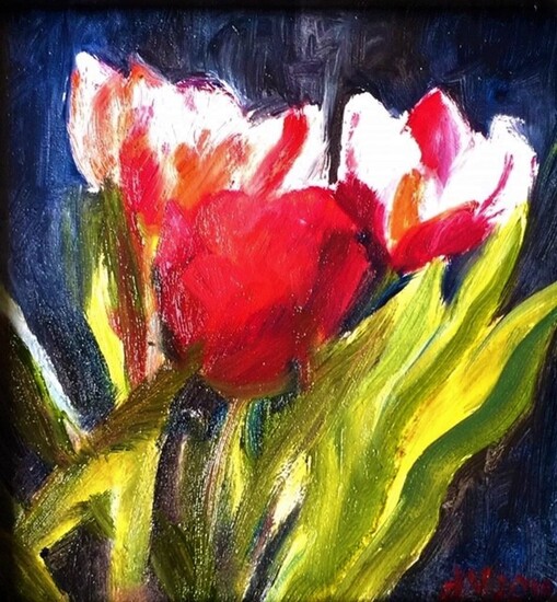 Flamed tulips