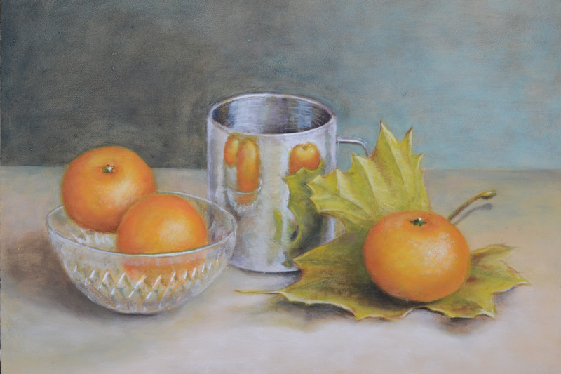 Stilleven met mandarijnen