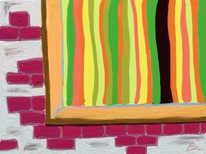 Het ziet er uit als echte verf, echt doek of papier, ook het gereedschap is verbazingwekkend goed, maar....het ruikt niet en het voelt niet. Kunstmatige kunst kan desalniettemin heerlijke ontspanning zijn. Met dank aan Rita.