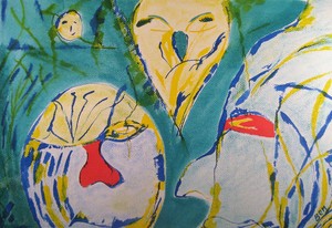 Hier een overzicht van Einzelgängers. Ze passen niet in een groep, dus lopen ze alleen. De verscheidenheid van de onderwerpen en technieken is een weergave van mijn zoektocht naar wat allemaal mogelijk is. Papier of doek, verf, krijt, inkt, koffiedrab of buisman. Blijven zoeken, blijven beleven en genieten.