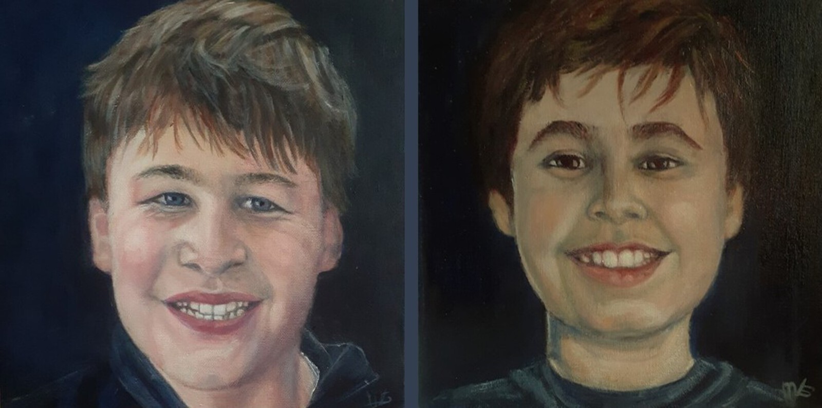 2x jongensportretten
