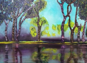 Mariette Bruinsma schildert onder de naam jetpaintingaway met acrylverf en olieverf. Haar thema's zijn bomen, en gelaagdheid. Ze schildert lintuitief, waarbij het schilderij laag over laag haar vorm vindt. Haar schilderijen zijn kleurrijk en gelaagd.