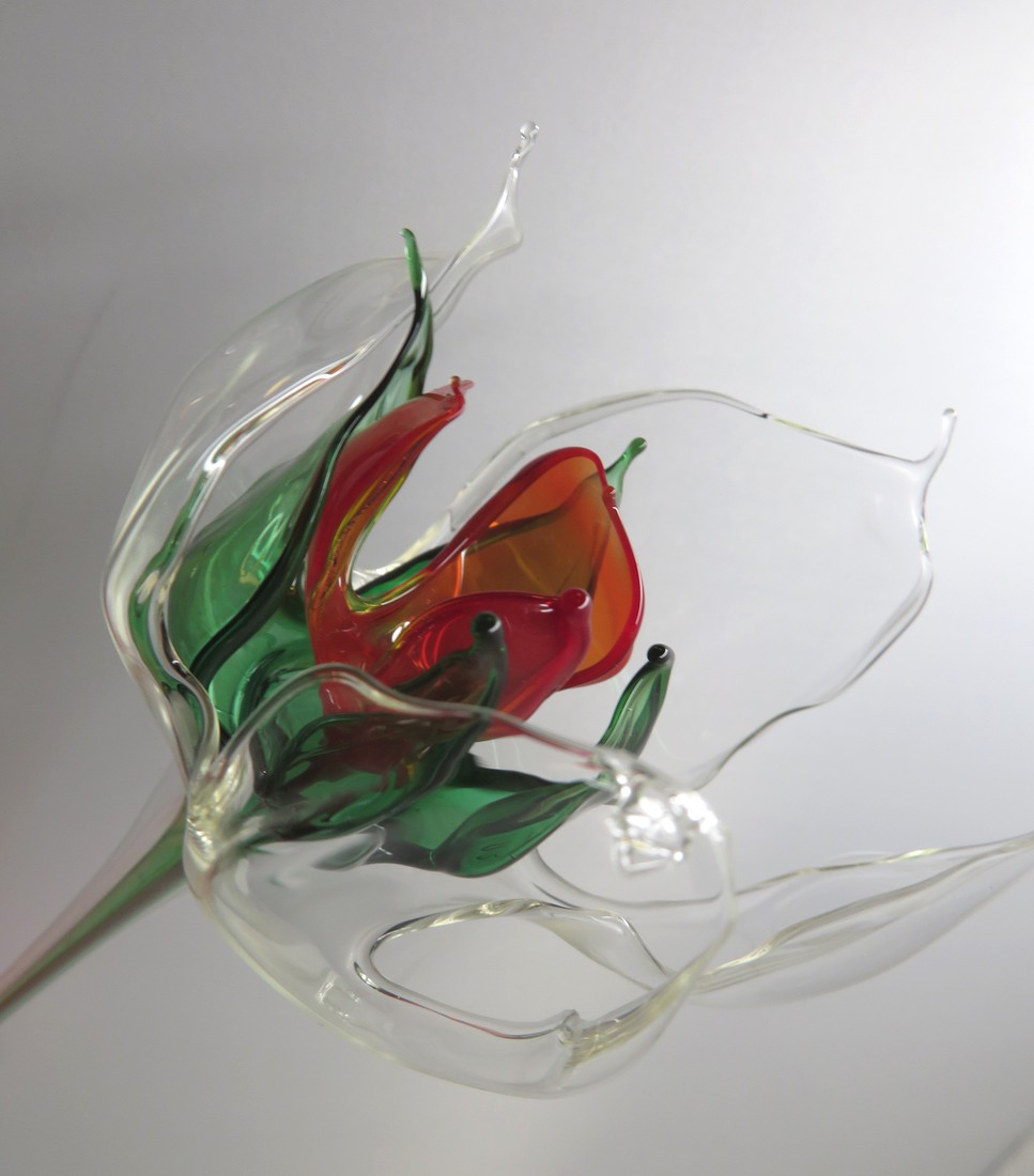 tere glasgeblazen bloem