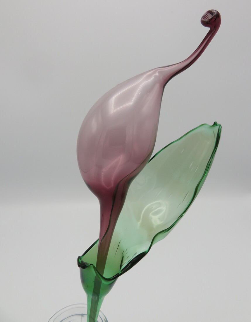 Glazen bloem met kelk