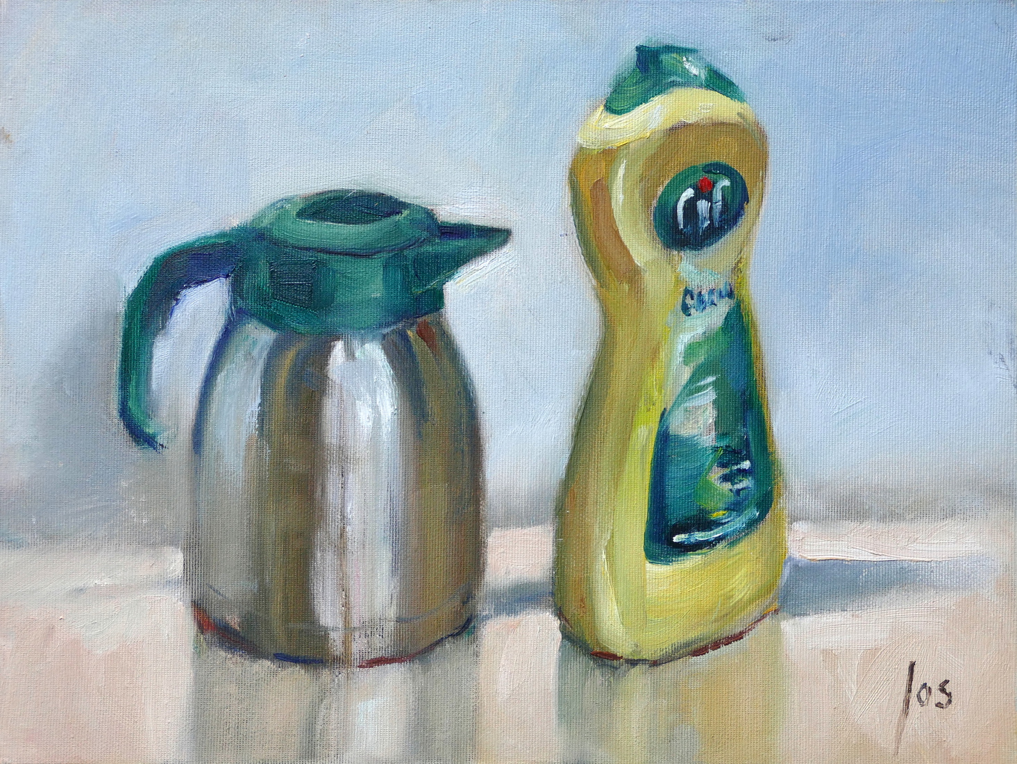 stilleven met Cif fles