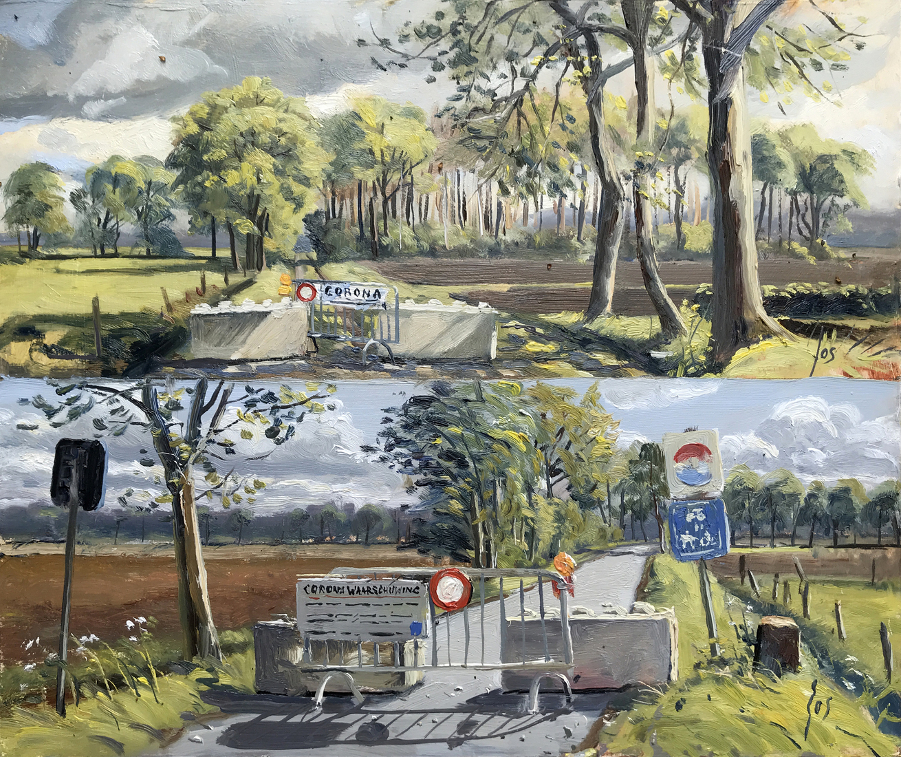 gesloten grensovergangen vanwege corona