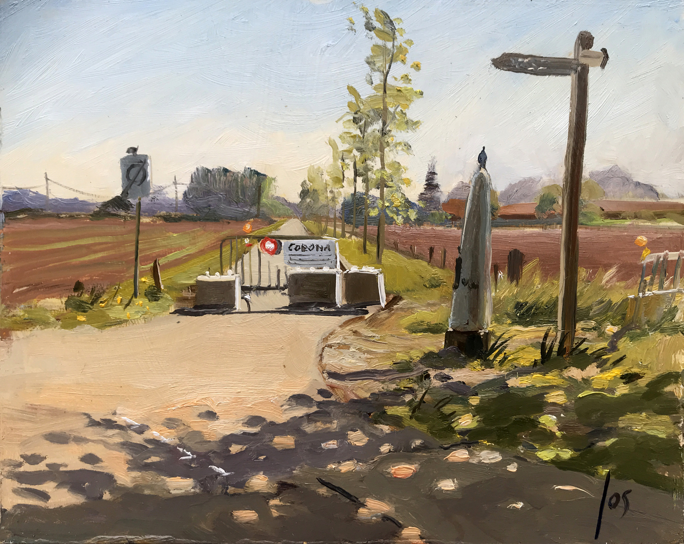 Corona grens B/N gesloten