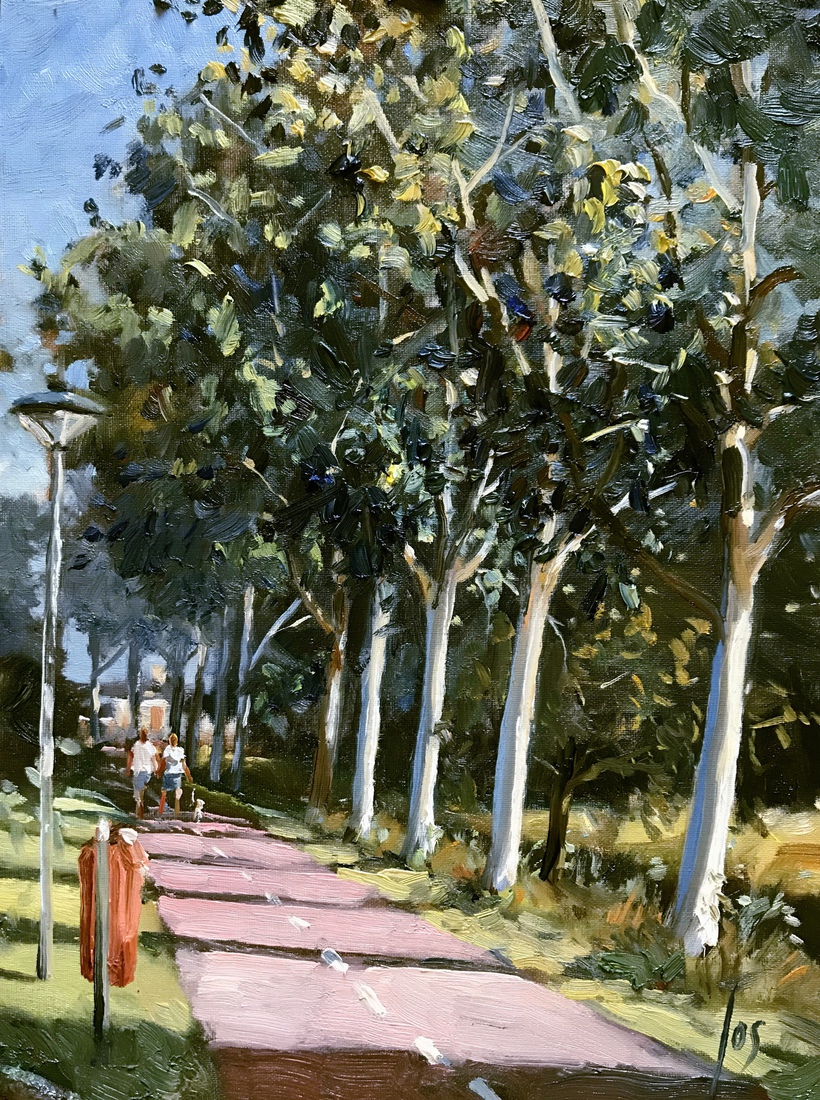 fietspad langs de Krampenloop Roosendaal