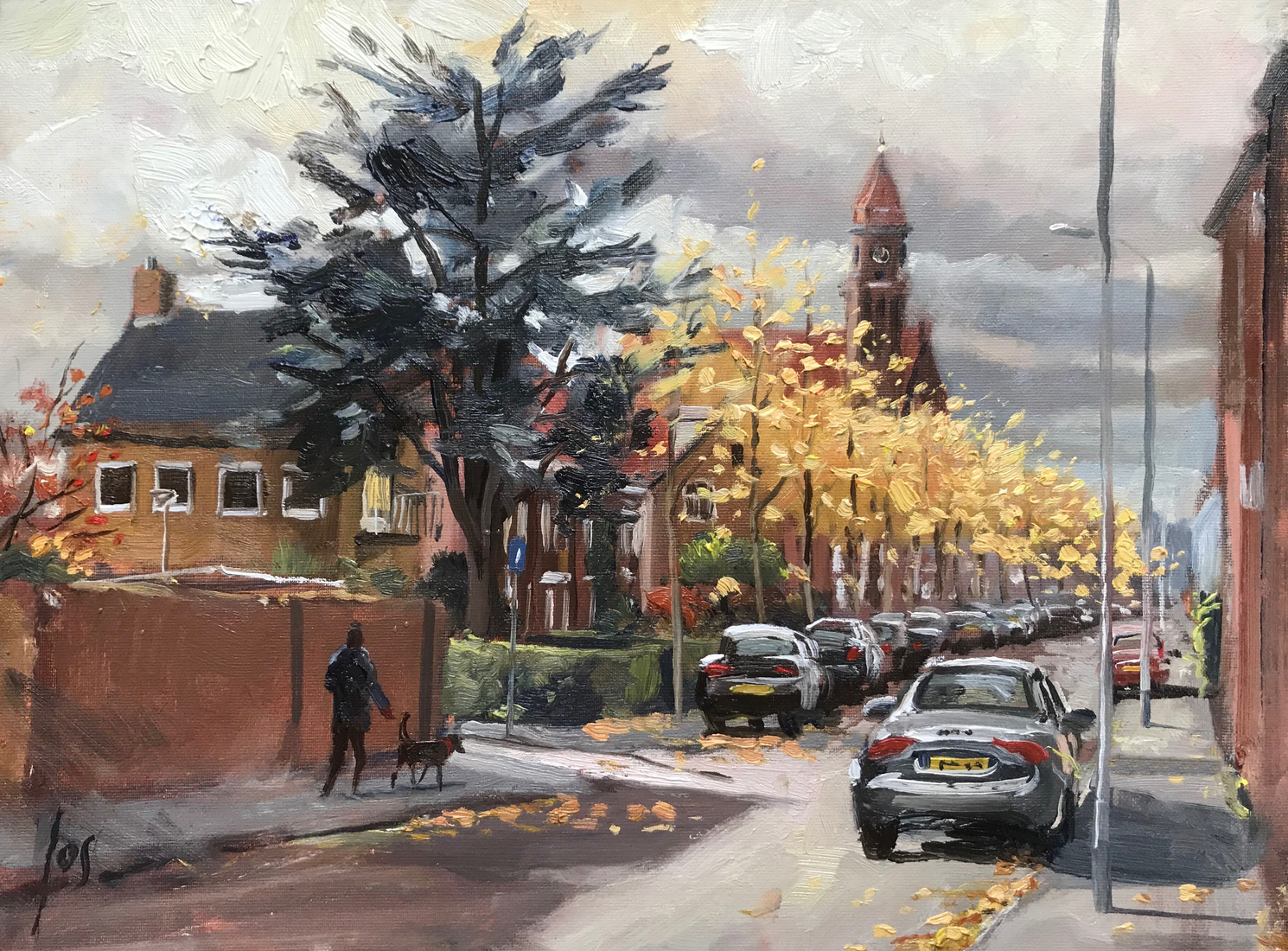 de Josephkerk in de herfst