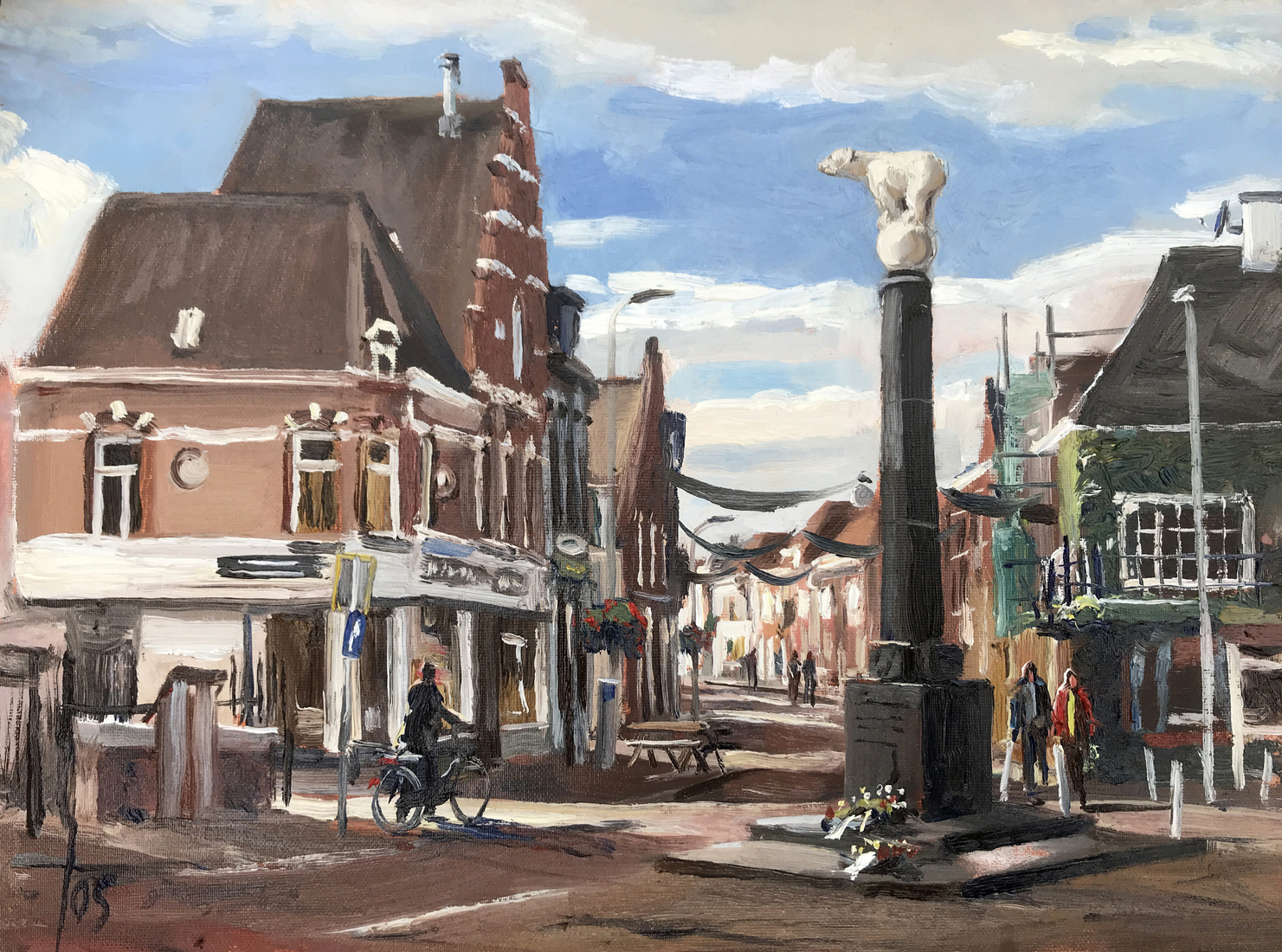 Kadeplein met polar bear Roosendaal