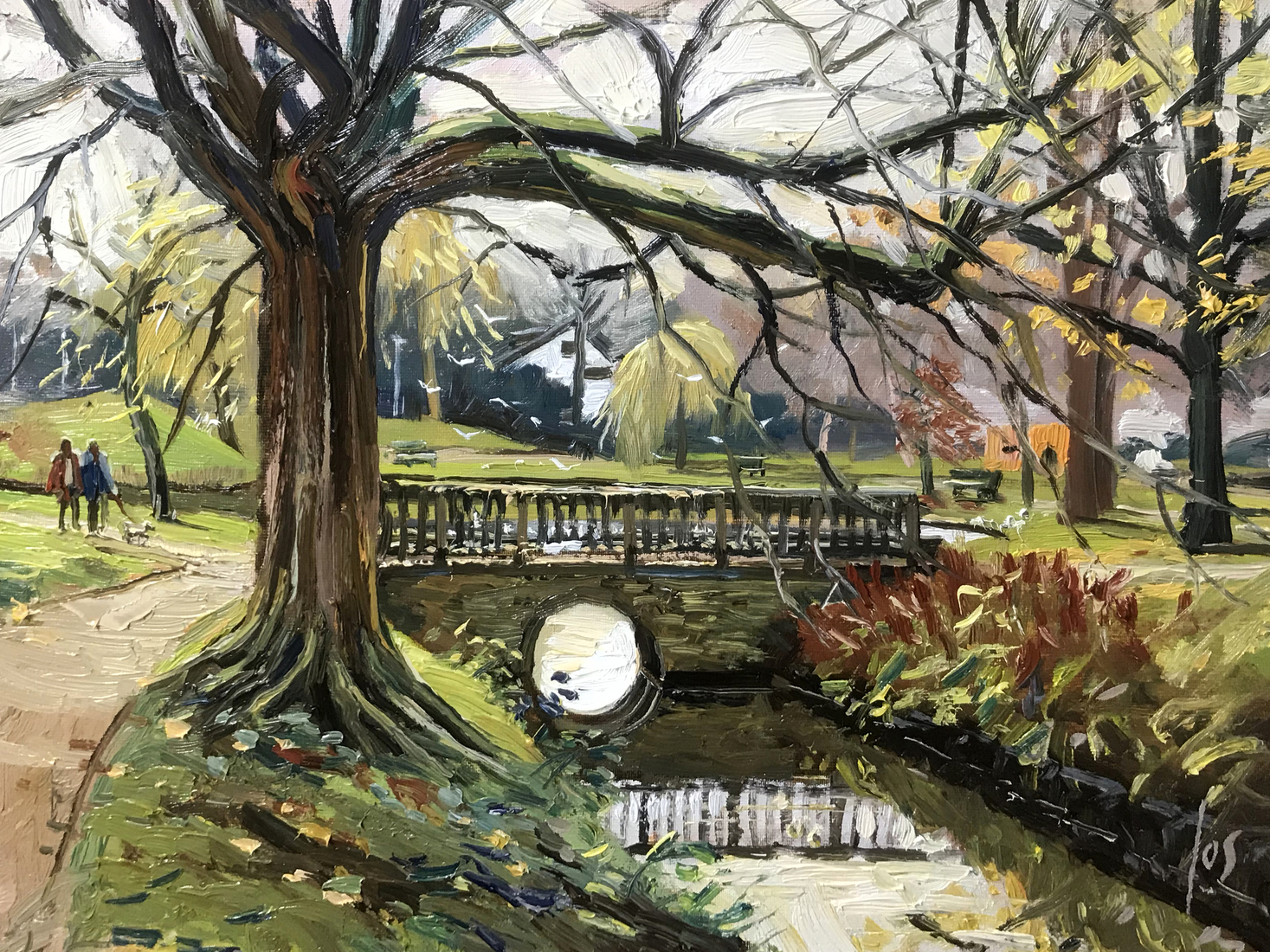 bruggetje in park Parklaan Roosendaal