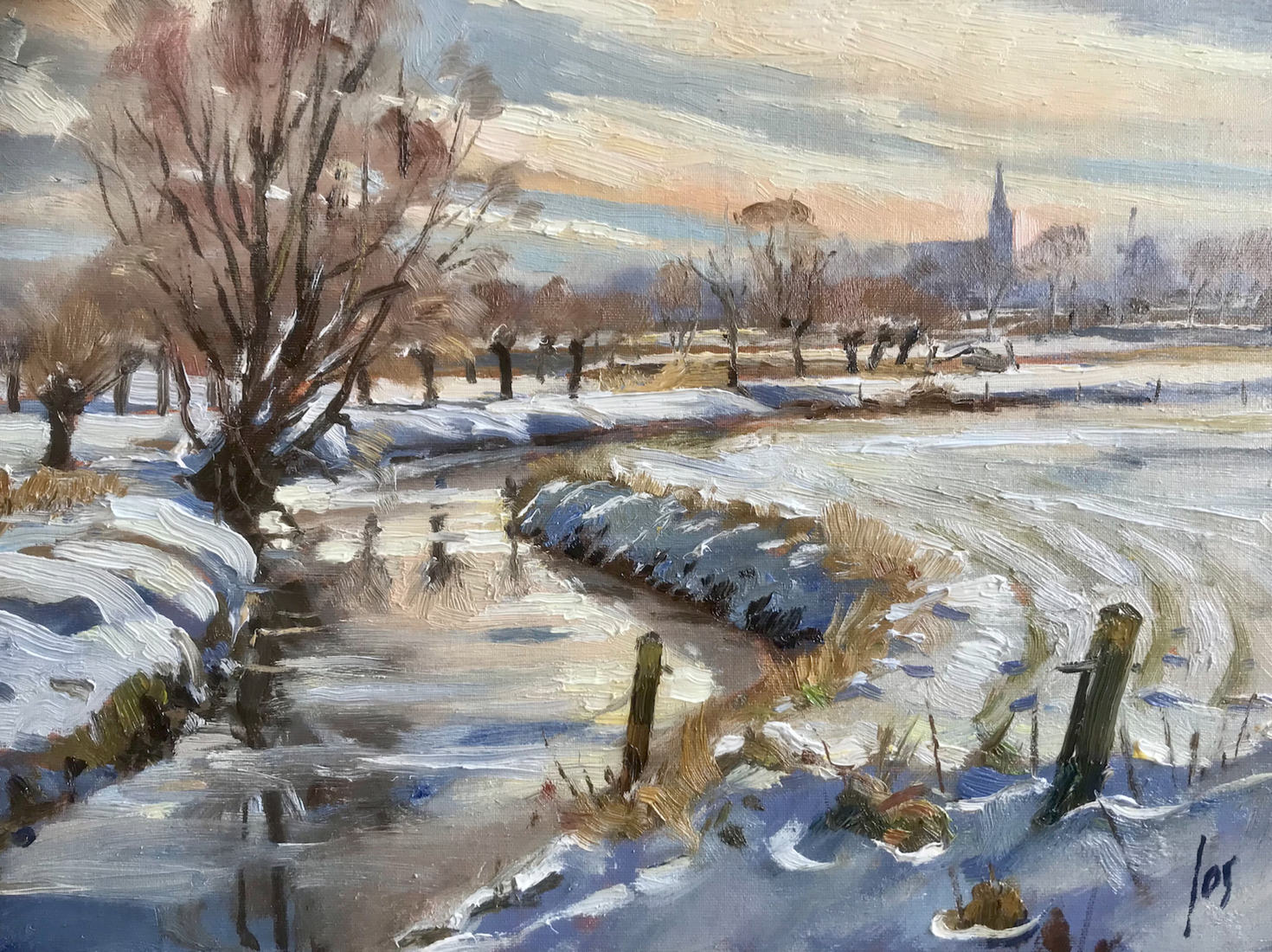 Molenbeek in de winter