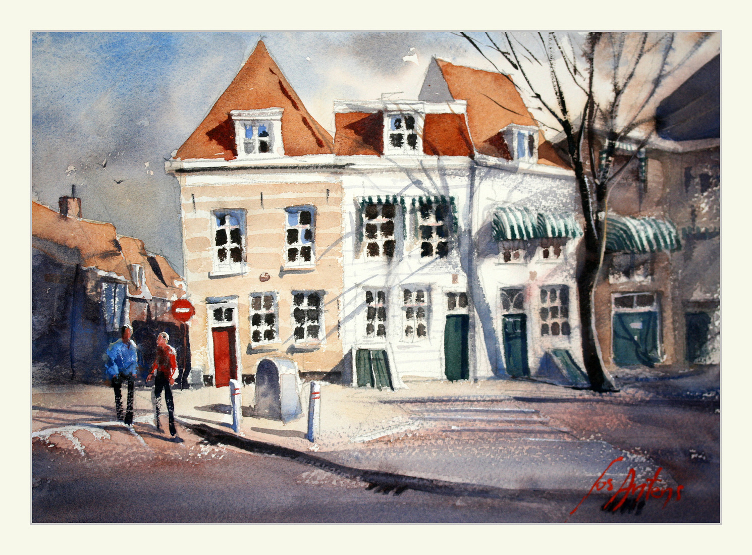 Bergen op Zoom, zie filmpje voor meer aquarellen