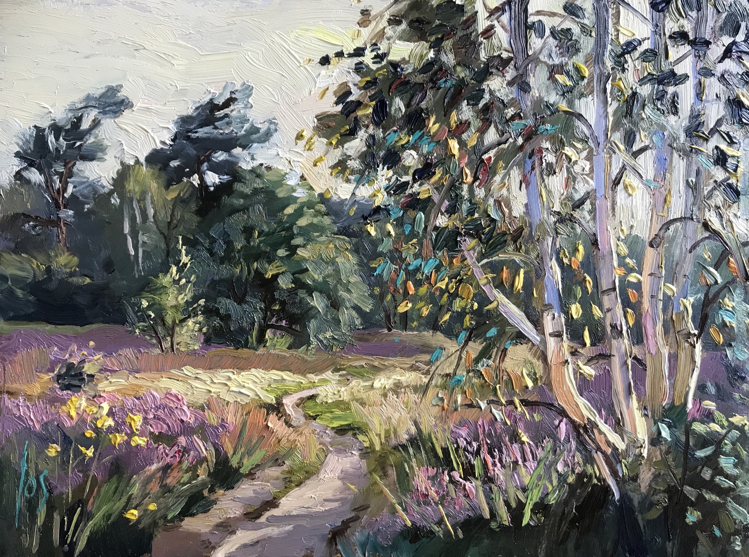 Rucphense Heide in olieverf