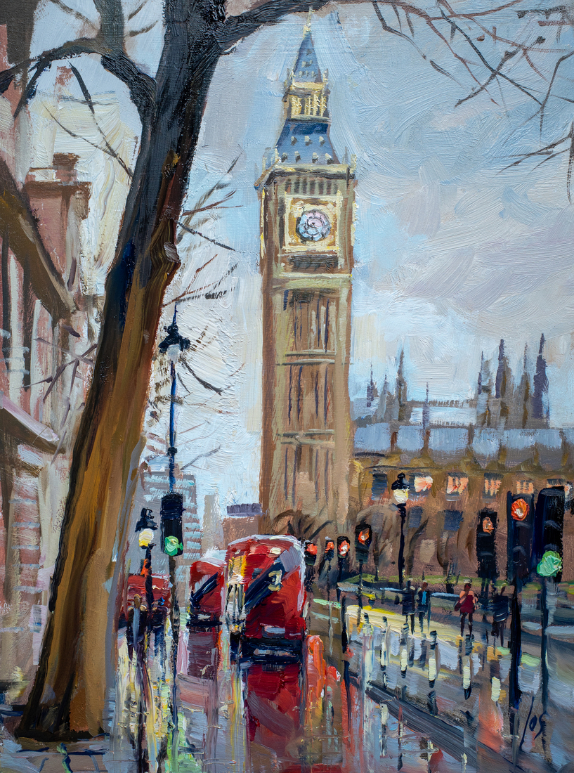 003 Londen Big Ben met boom