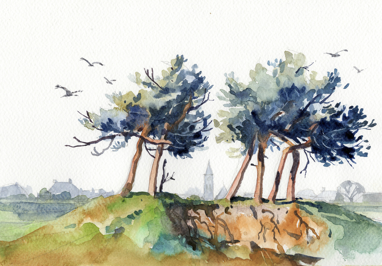 007 aquarel de Mast 2