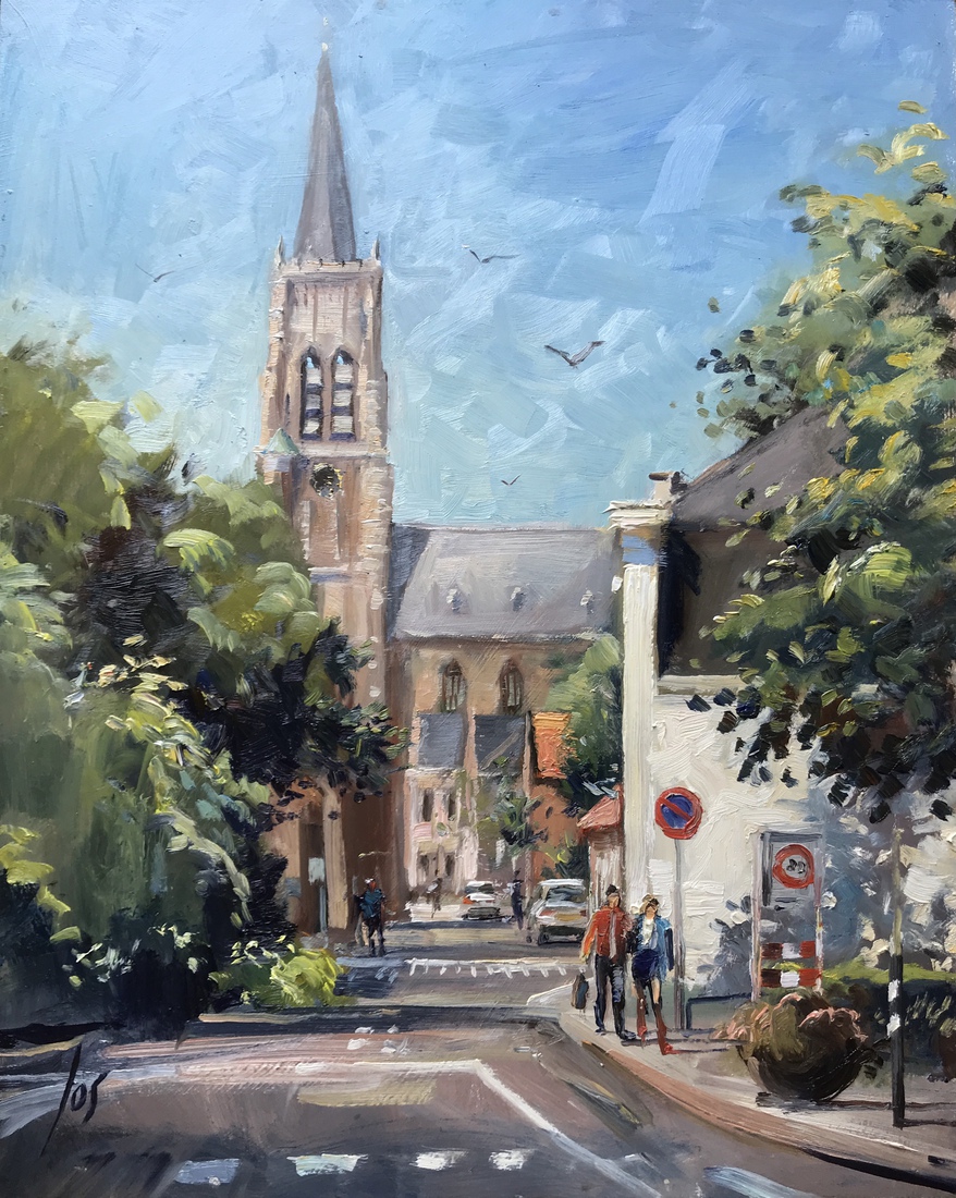 Oud Gastel in olieverf