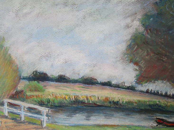 Amelisweerd, Krommerijn behind teahouse Rhijnauwen