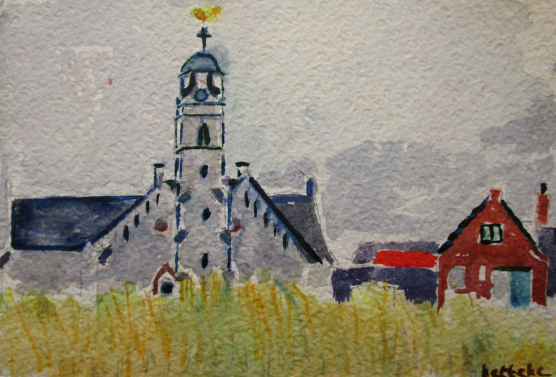 Old Church Katwijk at the sea, Netherlands