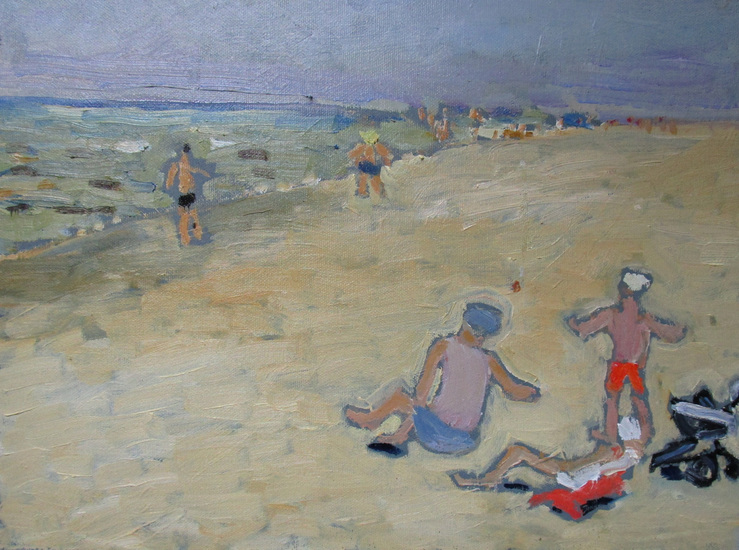 On the beach of Katwijk, Netherlands