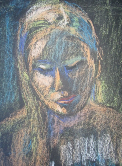 Woman with long hair