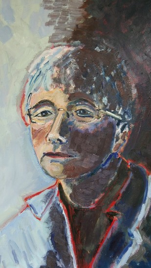 Zelfportret in clair-obscur