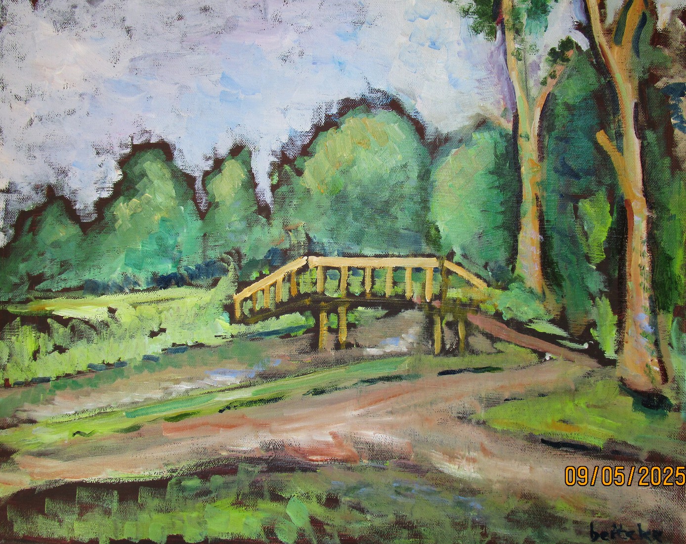 Bruggetje over de Kromme Rijn bij Odijk