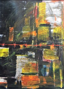 donker nacht prikkeldraad