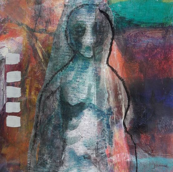 19-36 vrouw met witte vlakjes