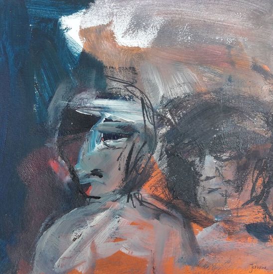 18-3 2 figuren witte streep over voorhoofd