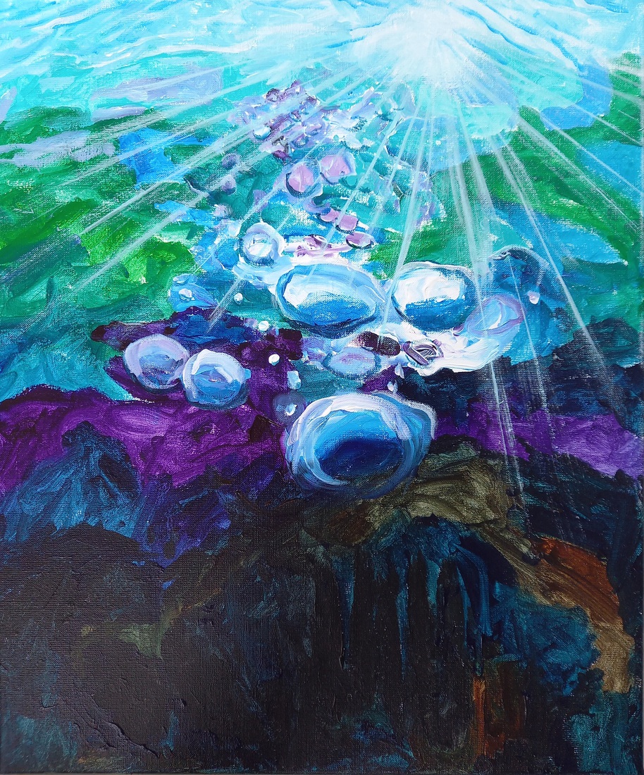 Toen... onder water getrokken worden