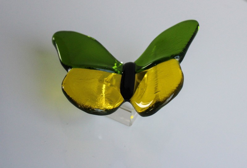 Kleine vlinder geel/groen