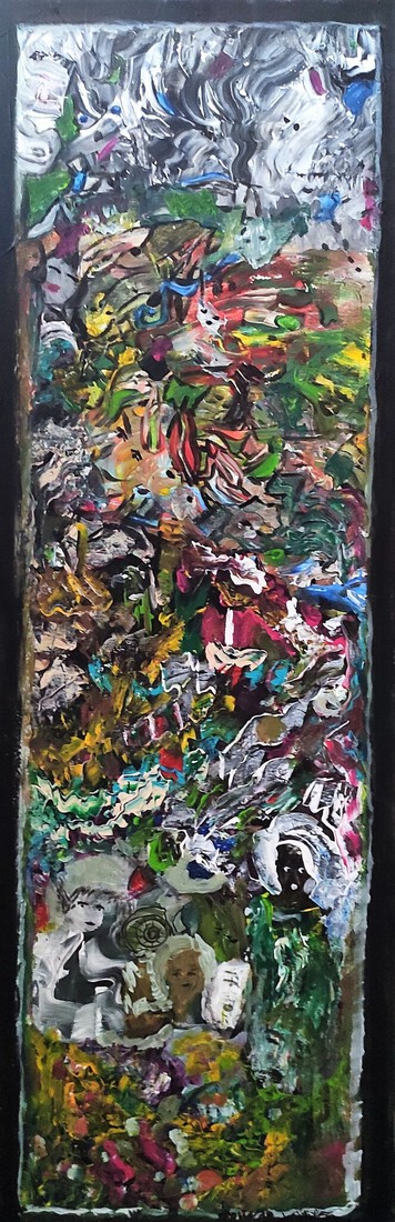 Vrouw met grijze muts