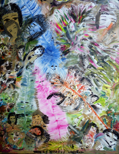 De gezichten geven uitdrukking aan mijn emoties zoals verdriet en geluk.