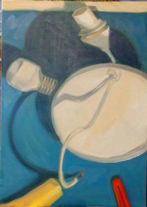 Ik vind het leuk om van pretentieloze voorwerpen een schilderij te maken.