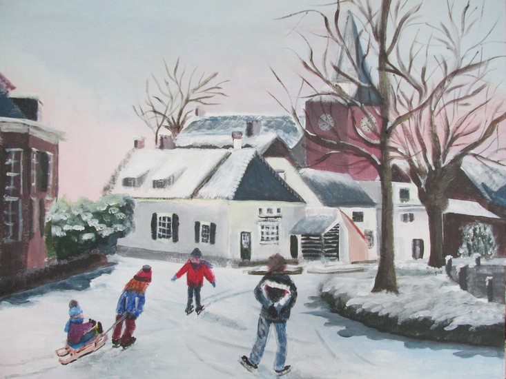 schaatspret op de Korte Linschoten