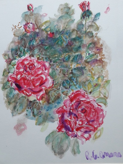 Rozen aquarel
