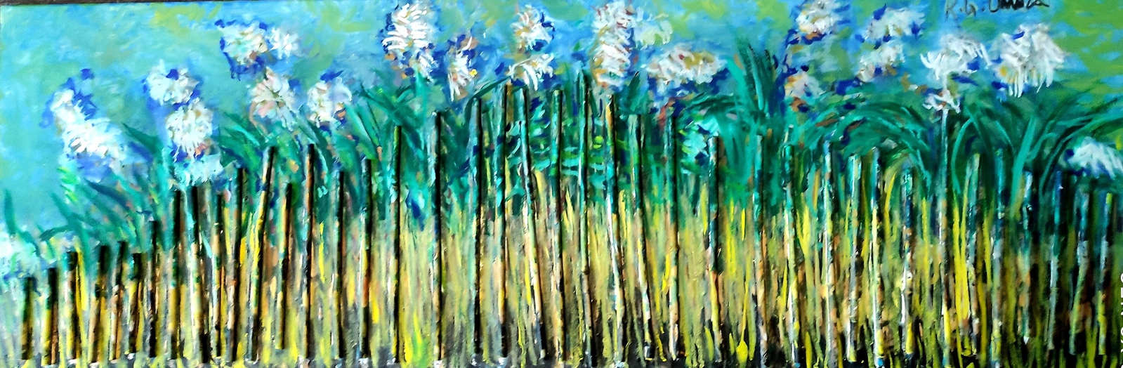 De harmonie van de water rieten