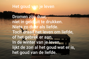 On this page you'll find some of my poems (Dutch), combined with my photos.